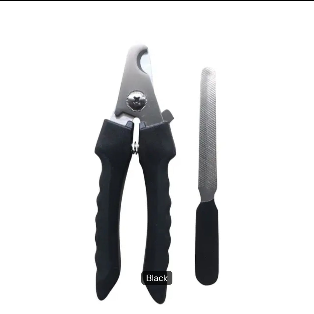 Pet Nail Clipper & File Kit – Spring Loaded with Ergonomic Grip