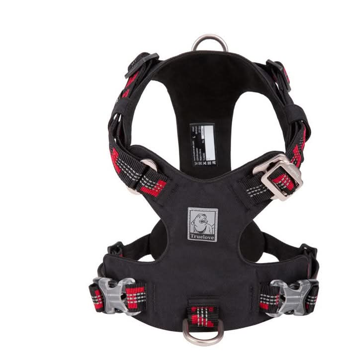 True Love Lightweight Reflective Harness - Black, XL-0