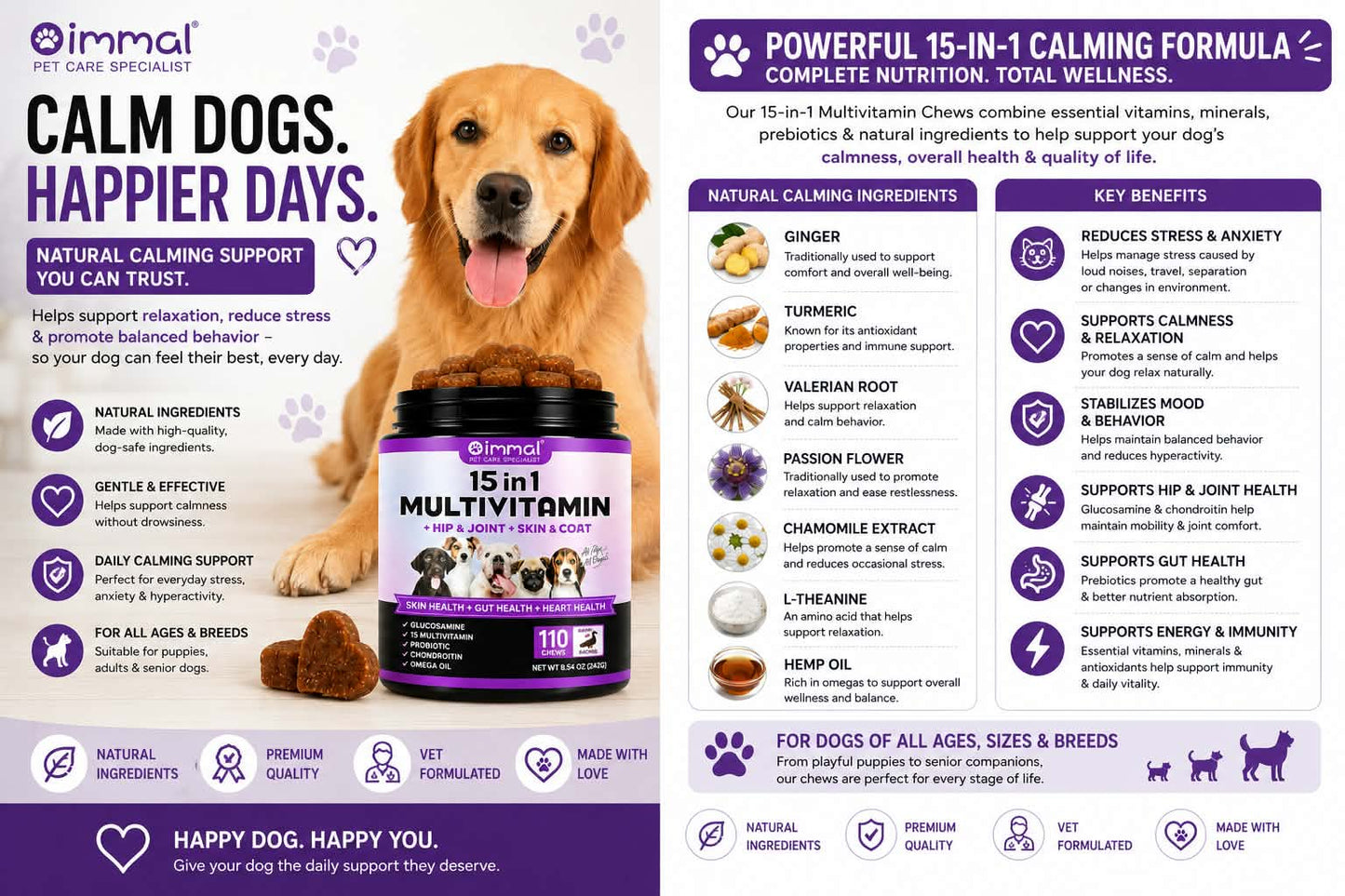 Dog 15-in-1 Multivitamins