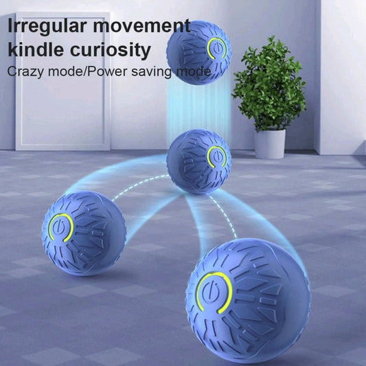 Interactive Self-Moving Pet Ball – USB Rechargeable