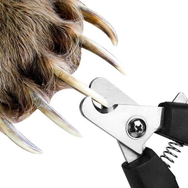 Pet Nail Clipper & File Kit – Spring Loaded with Ergonomic Grip
