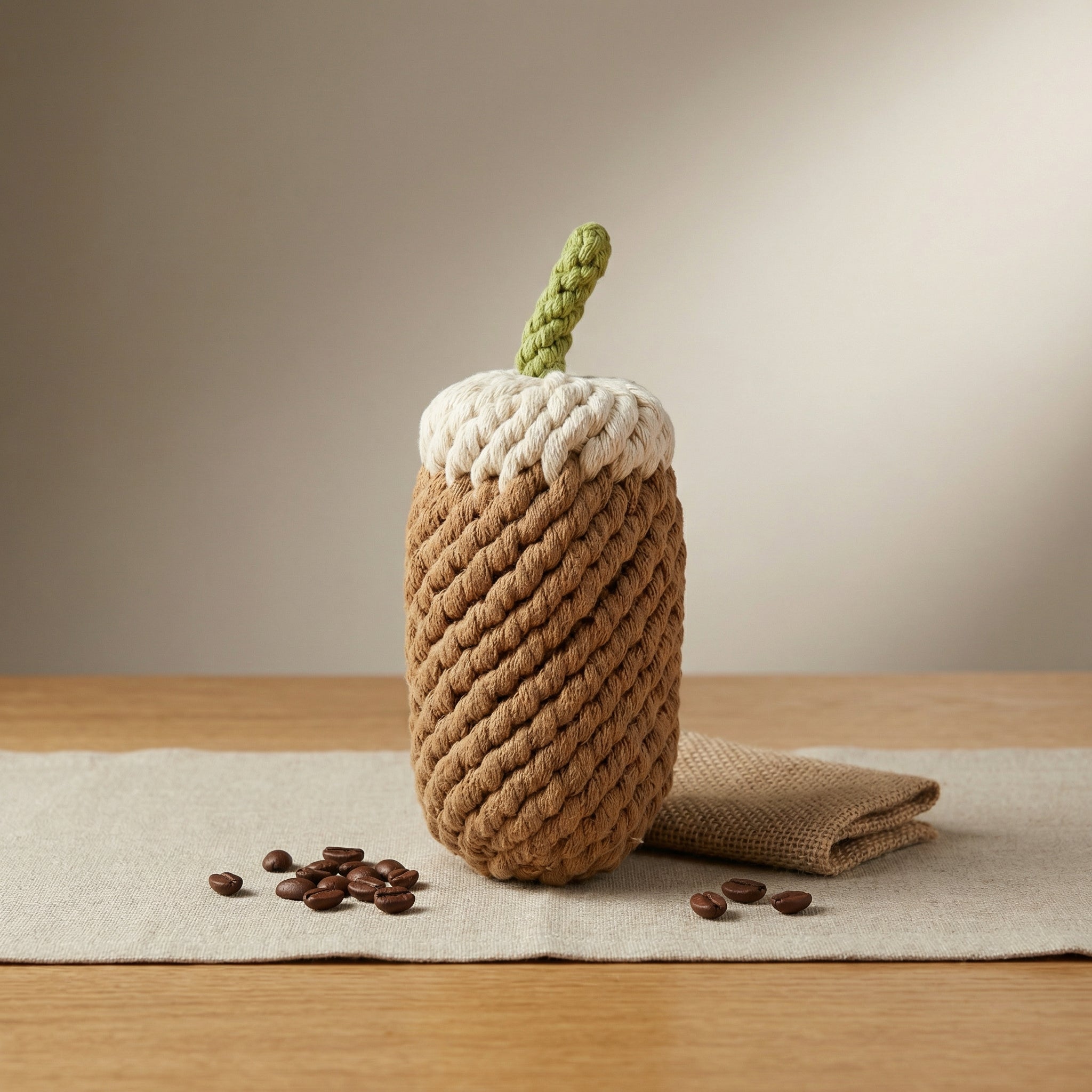 Handcrafted Monli Coffee Dog Toy-0