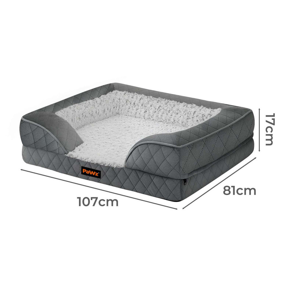 Pawz Orthopedic Memory Foam Pet Bed Dog Washable Mat
