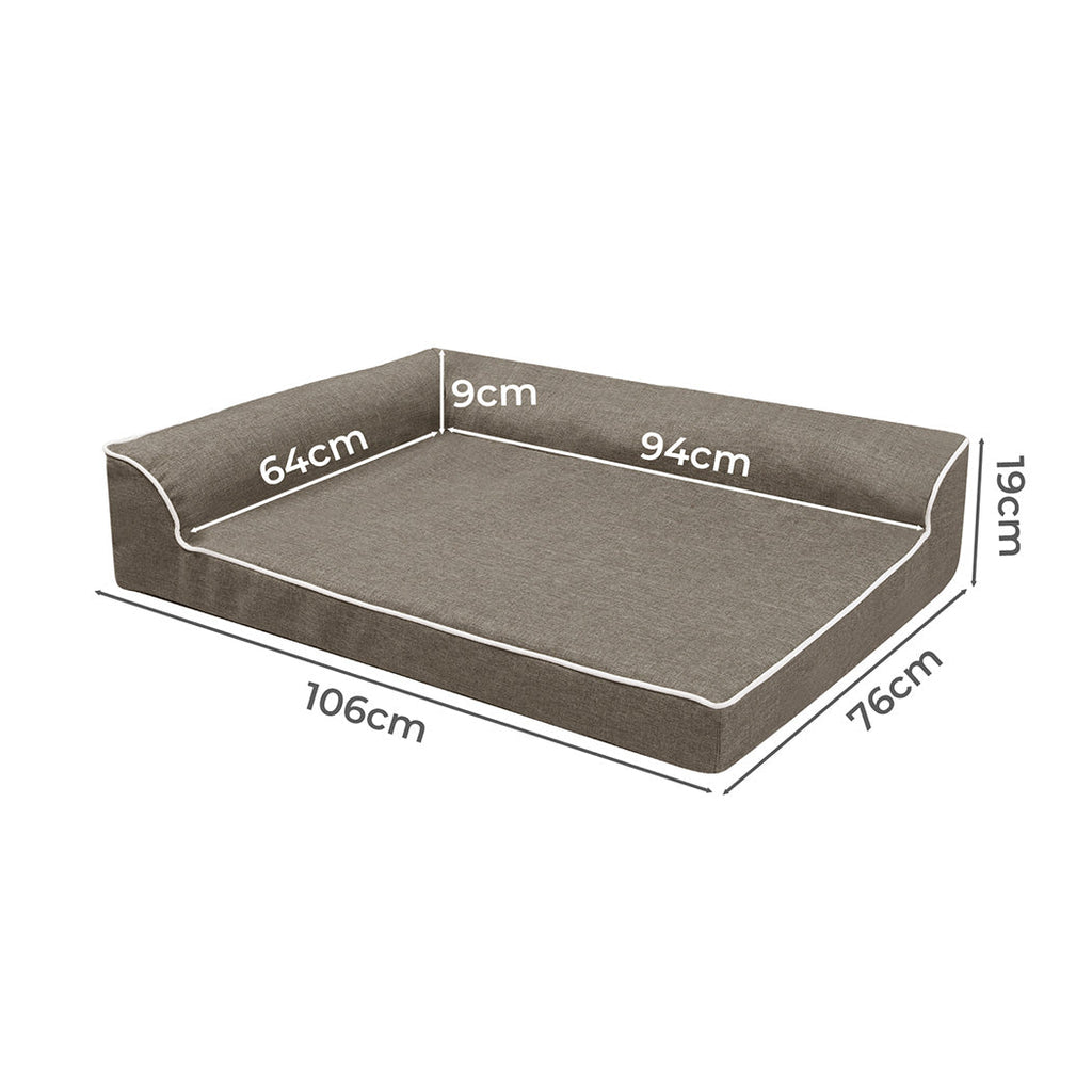 Pawz Orthopedic Dog Bed XL Coffee-1
