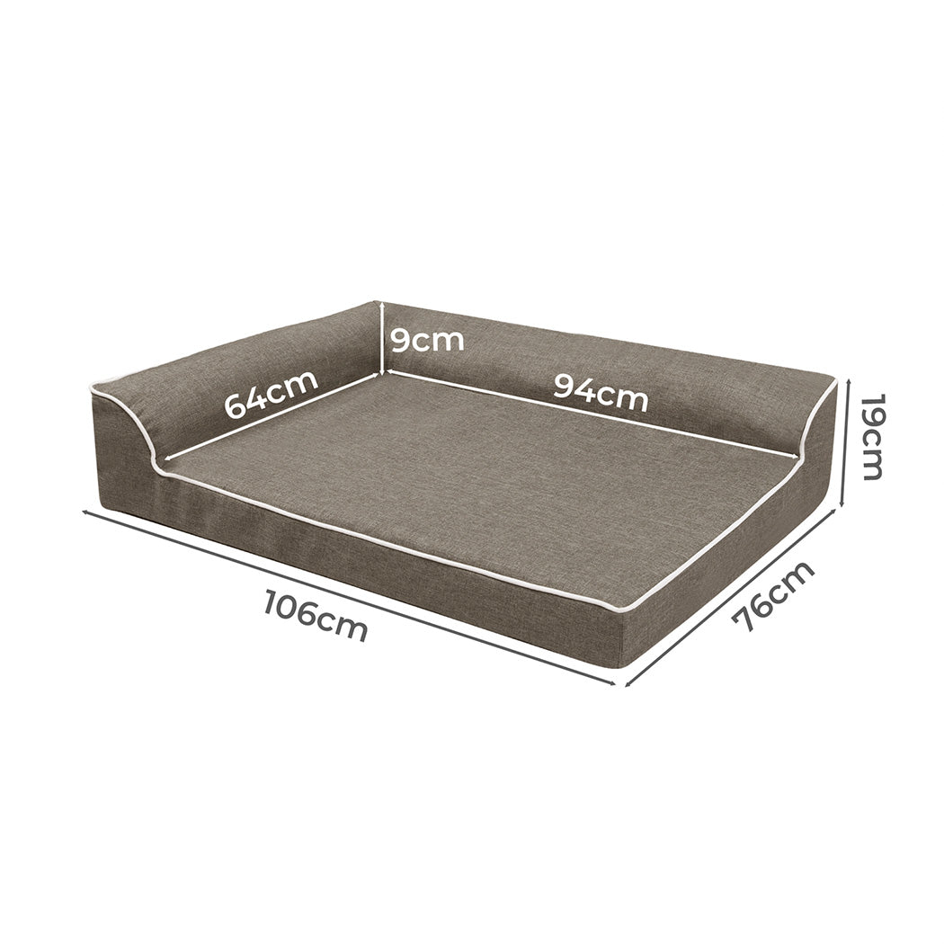 Pawz Orthopedic Dog Bed XL Coffee-1