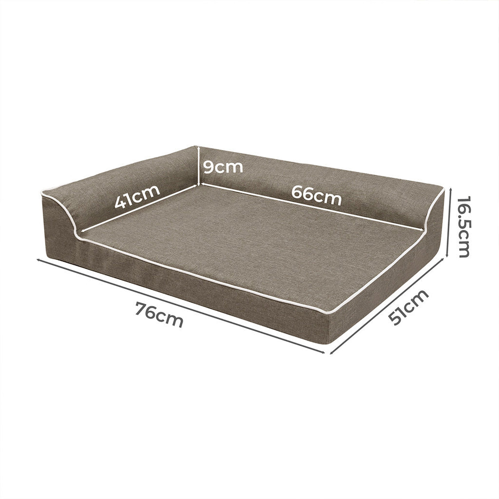 Pawz Orthopedic Dog Bed M Coffee-1
