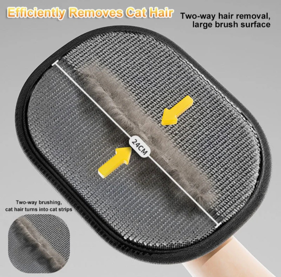 Pet Hair Removal Gloves – Reusable Double-Sided Cleaning Gloves