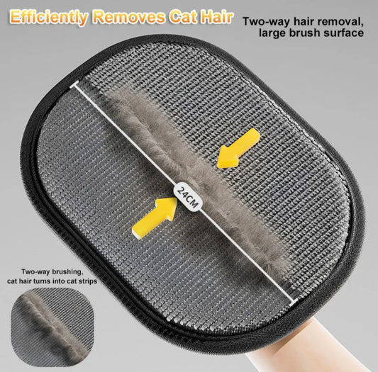 Pet Hair Removal Gloves – Reusable Double-Sided Cleaning Gloves